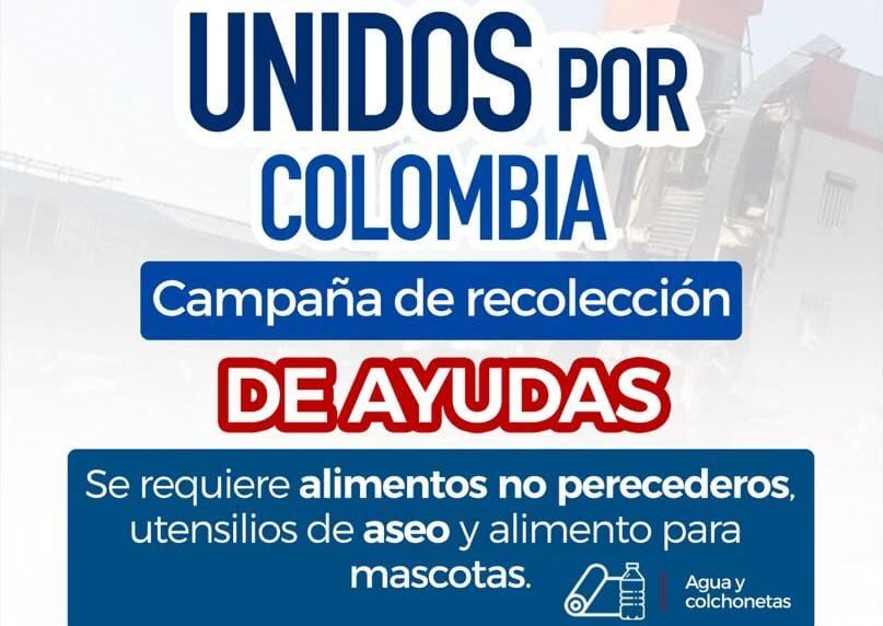 Campaña de ayudas humanitarias para damnificados del terremoto en el país. Crédito: Policía Nacional.