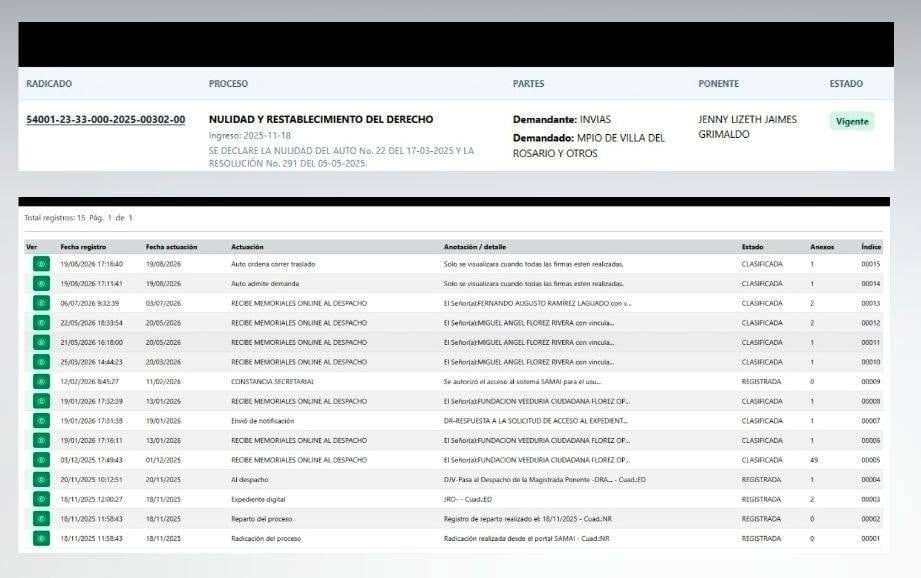 Tribunal admite demanda de Invías y estudia suspensión de demolición del peaje de Villa del Rosario.