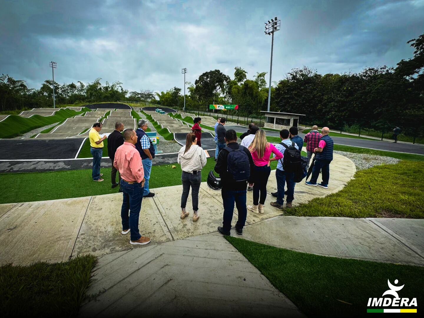 Visita a la pista de BMX en Armenia. Foto Cortesía Imdera