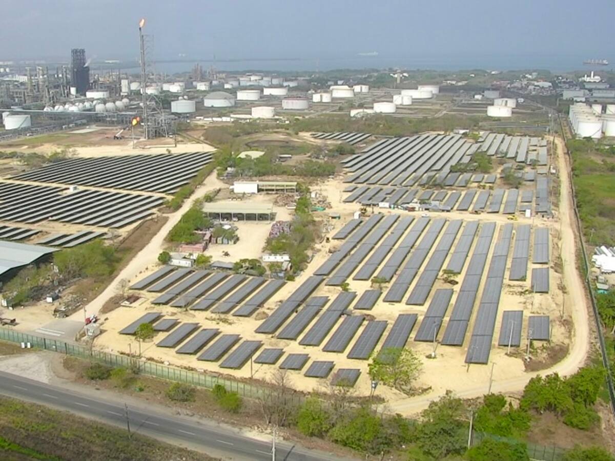 Primera granja solar en una refinería de Latinoamérica es de Ecopetrol y está en Cartagena