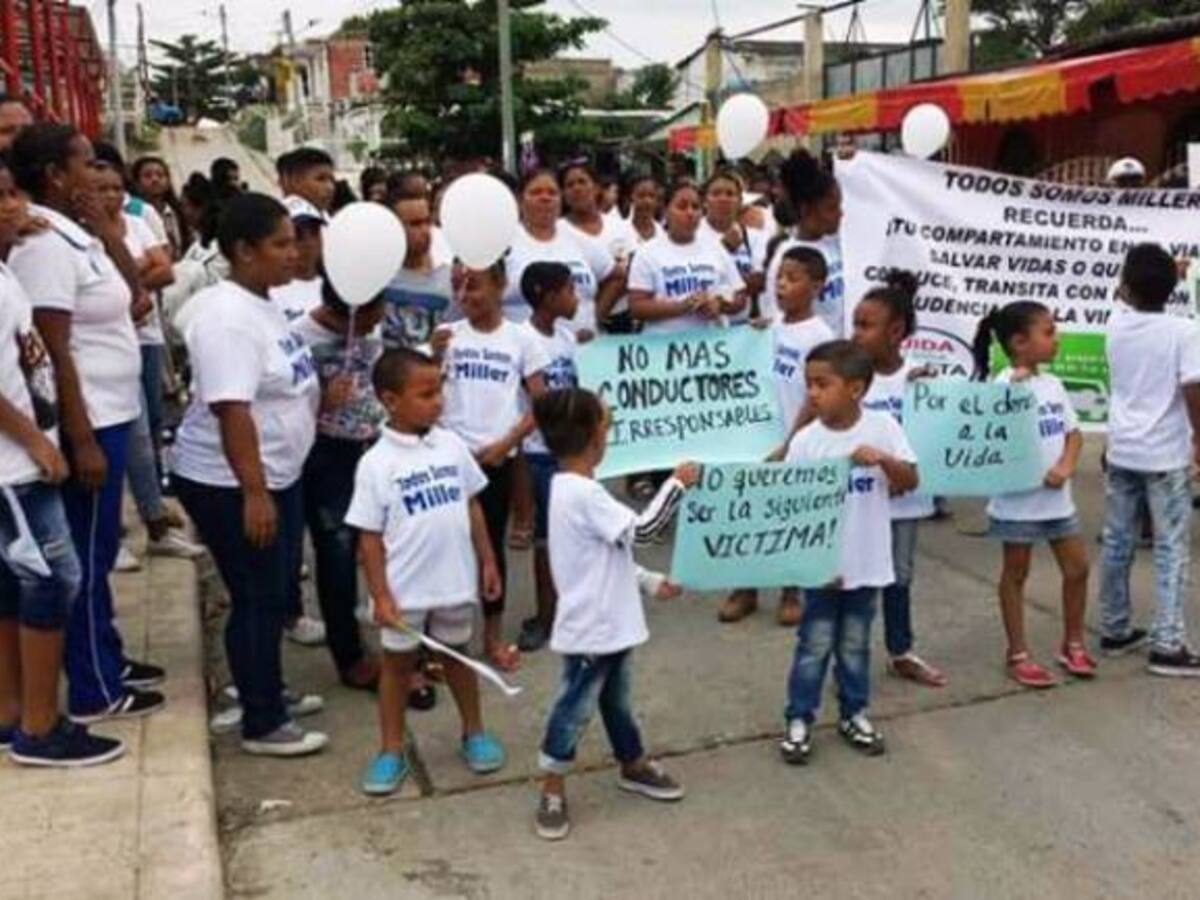 Protestan en Cartagena por muerte de niño que fue atropellado por un vehículo