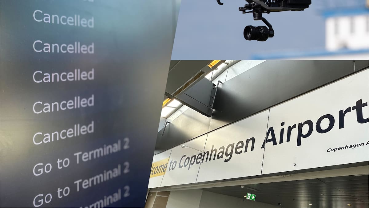 Aeropuertos de Copenhague y Oslo cerraron en la madrugada por presencia de drones