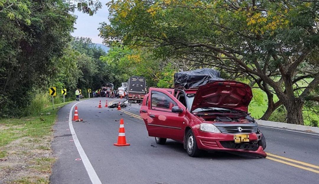 Accidente de tránsito vía Ibagué - Mariquita