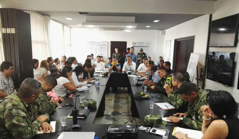 Autoridades civiles, militares, policiales y Alcaldes  fronterizos participaron del encuentro. 