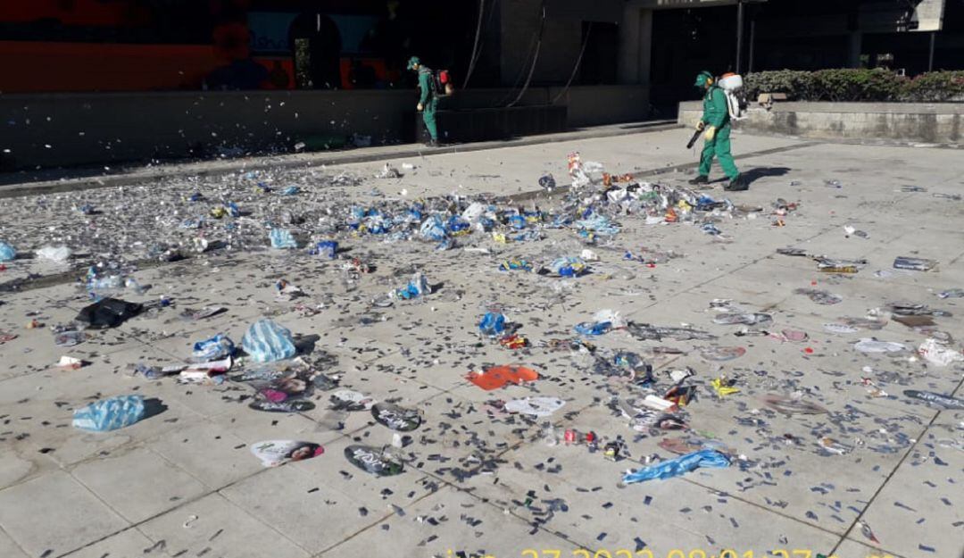 Desfiles, alboradas, cabalgatas y hasta fiestas familiares dejaron esta cantidad de residuos.