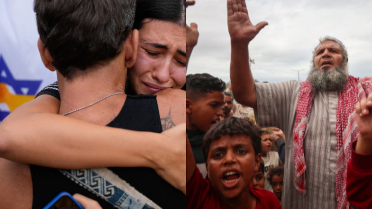 Gazatíes e israelíes celebran acuerdo entre Hamás e Israel para un fin de la guerra en Gaza