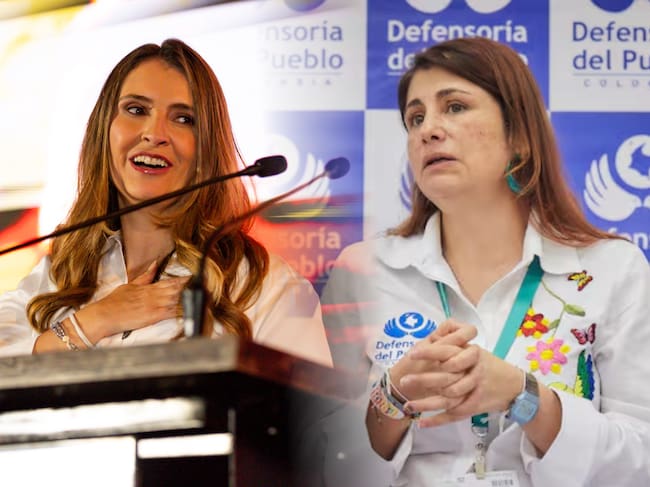 Candidata presidencial, Paloma Valencia y Defensora del Pueblo, Iris Marín