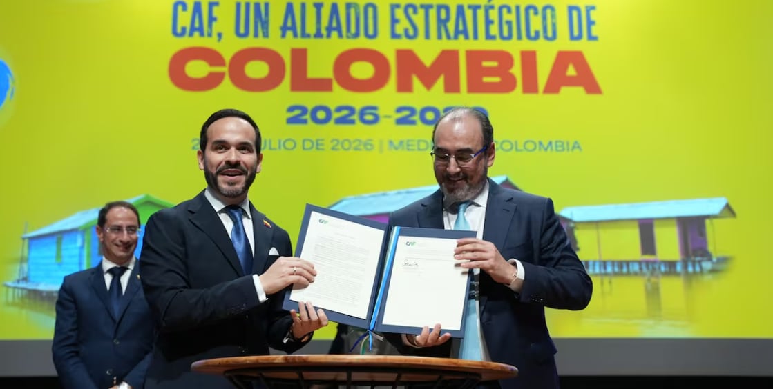 Abelardo de la Espriella y Sergio Díaz. Foto: Cortesía.
