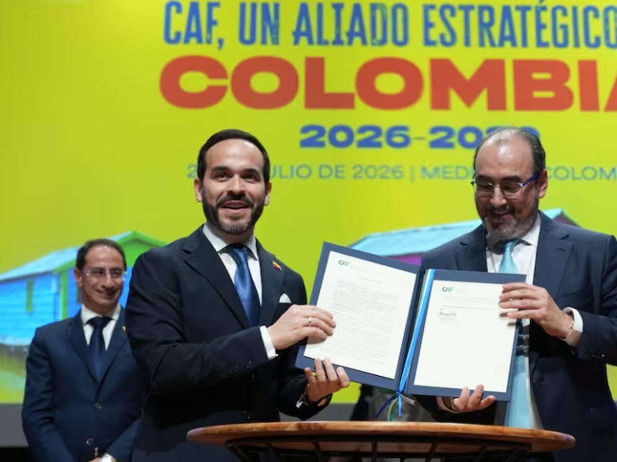 CAF anunció inversión de 9 mil millones de dólares para Colombia para 2026-2030
