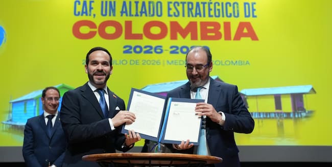 Abelardo de la Espriella y Sergio Díaz. Foto: Cortesía.