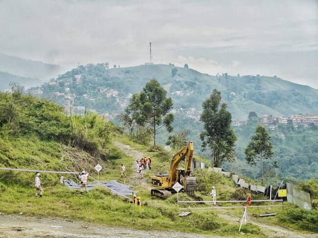 Escombrera, comuna 13 de Medellín. Foto: cortesía Alcaldía de Medellín.