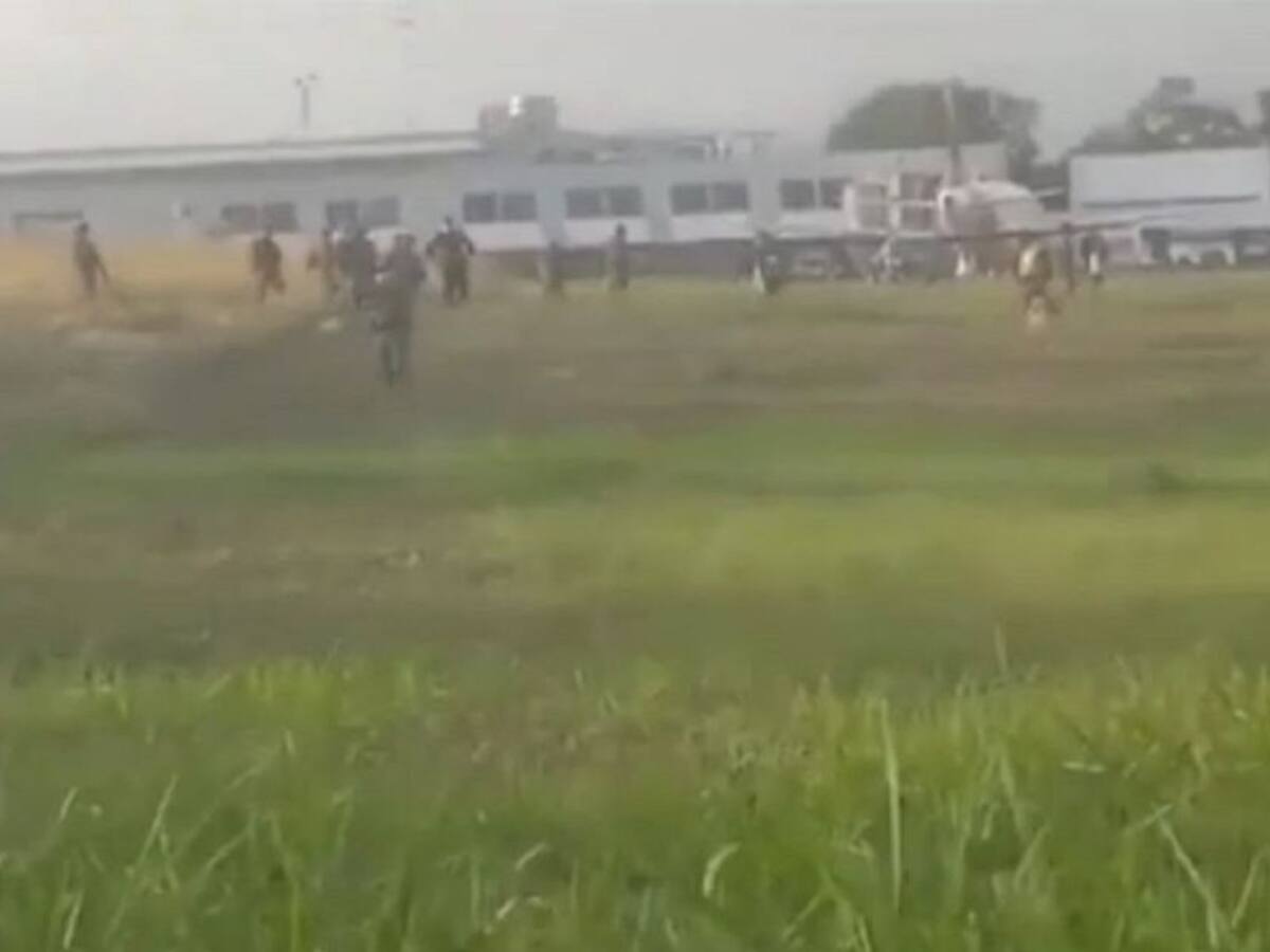El momento que explota la maleta ‘bomba’ en aeropuerto de Cúcuta