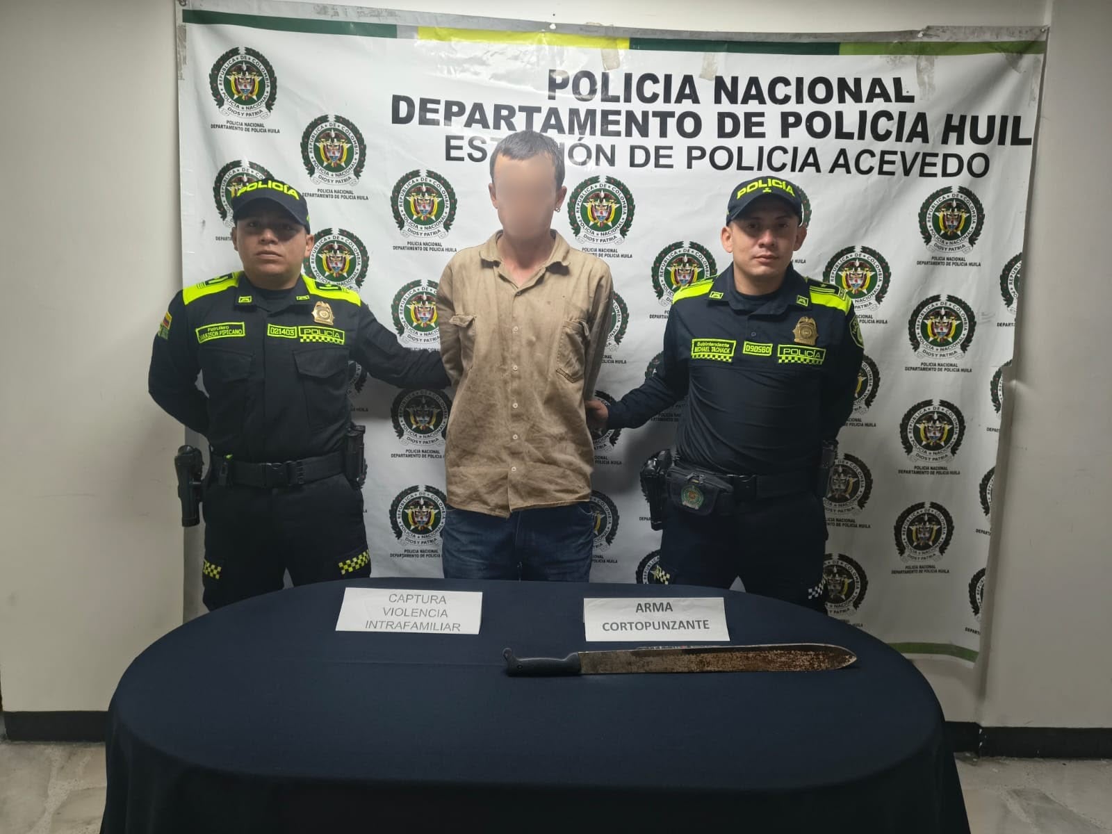 El capturado deberá responder inicialmente por el delito de violencia intrafamiliar agravada. Foto Relacionada