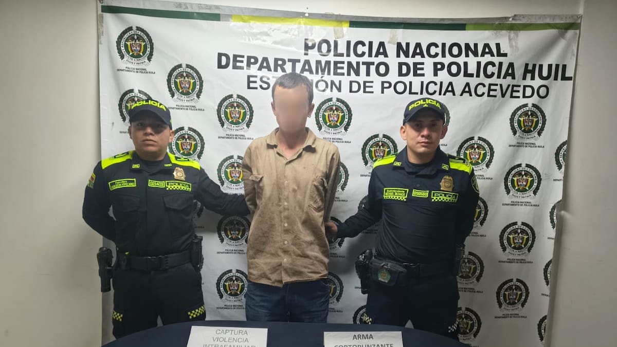 Hombre señalado de atacar con machete a una mujer fue capturado en Acevedo, Huila,
