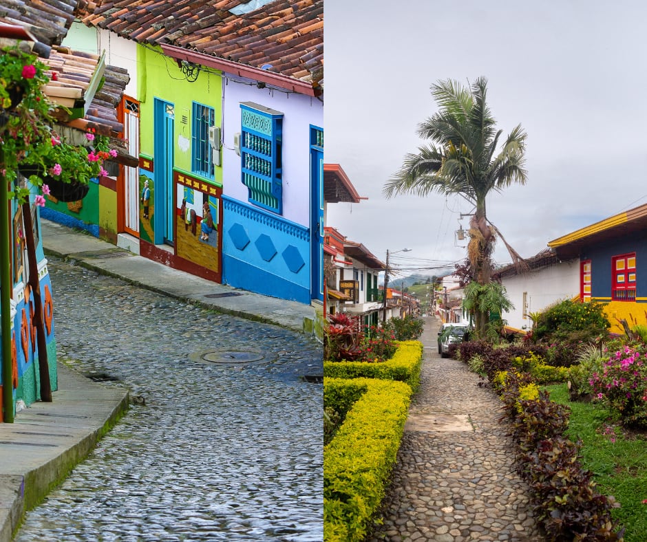 Calles de Guatapé y Jericó (Getty Images)