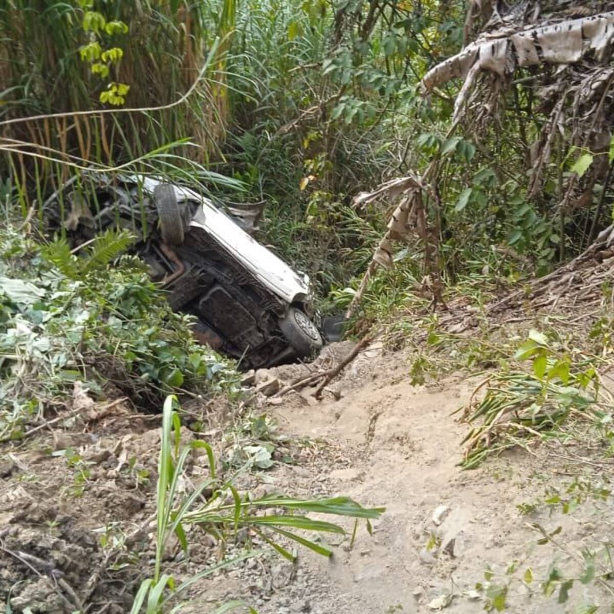 Una camioneta rodó por un abismo de unos 300 metros y cuatro personas murieron