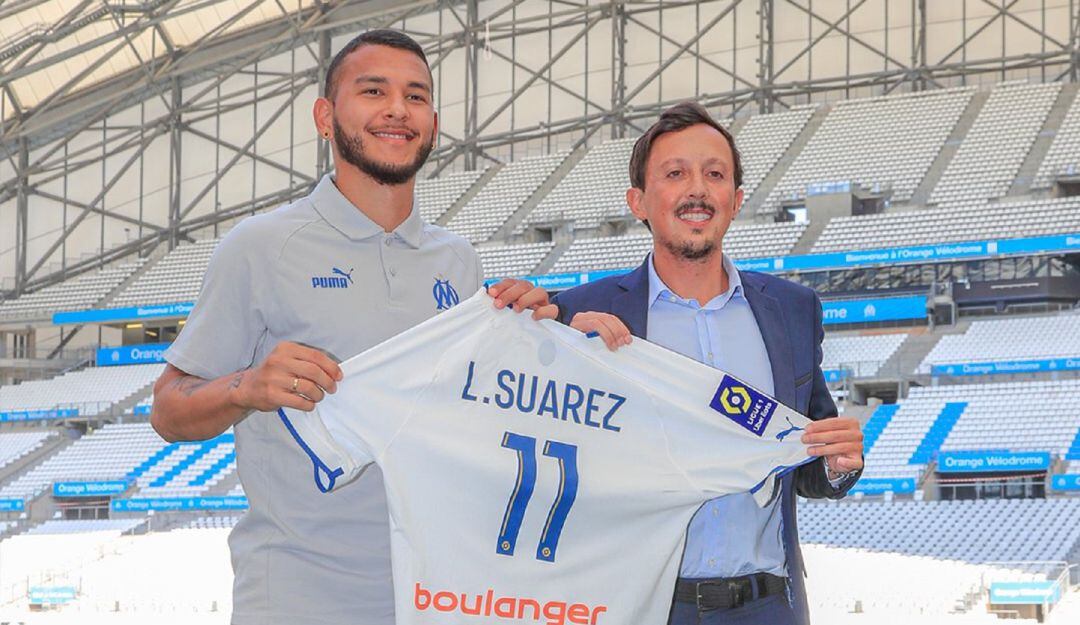 Luis Suárez, presentado como jugador del Olympique de Marsella