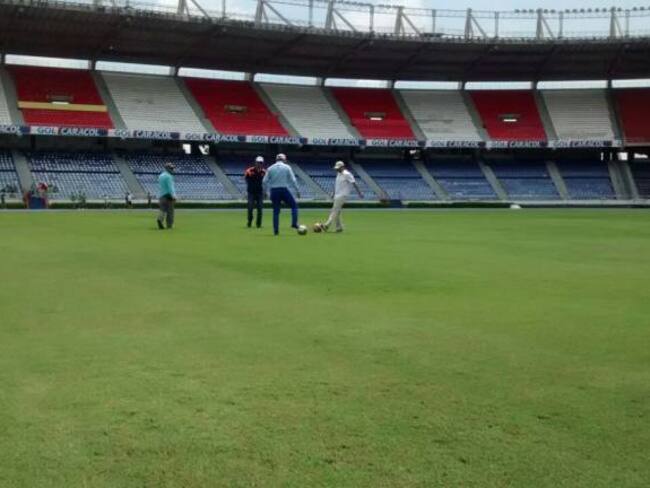 Cancha del estadio Metropolitano 'Roberto Meléndez', de Barranquilla.
