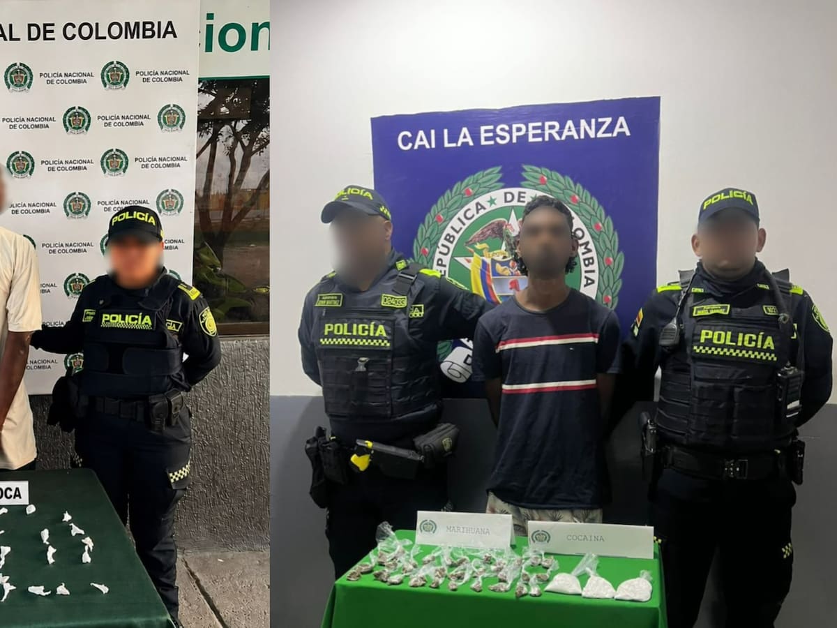 Más de 310 dosis de estupefacientes fueron incautadas durante los operativos policiales