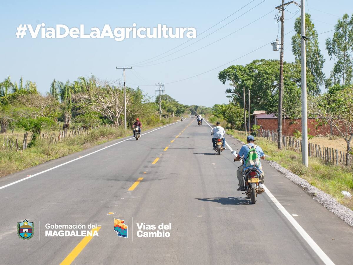 Entregan 15 km de la ‘Vía de la Agricultura’ del sur del Magdalena: beneficia a 77 mil personas