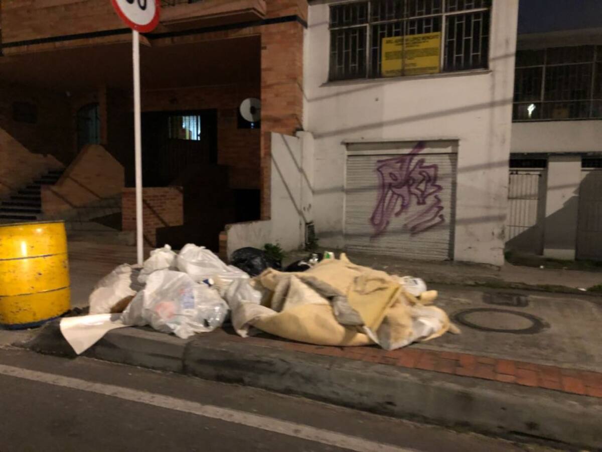 Basura en calles de Bogotá