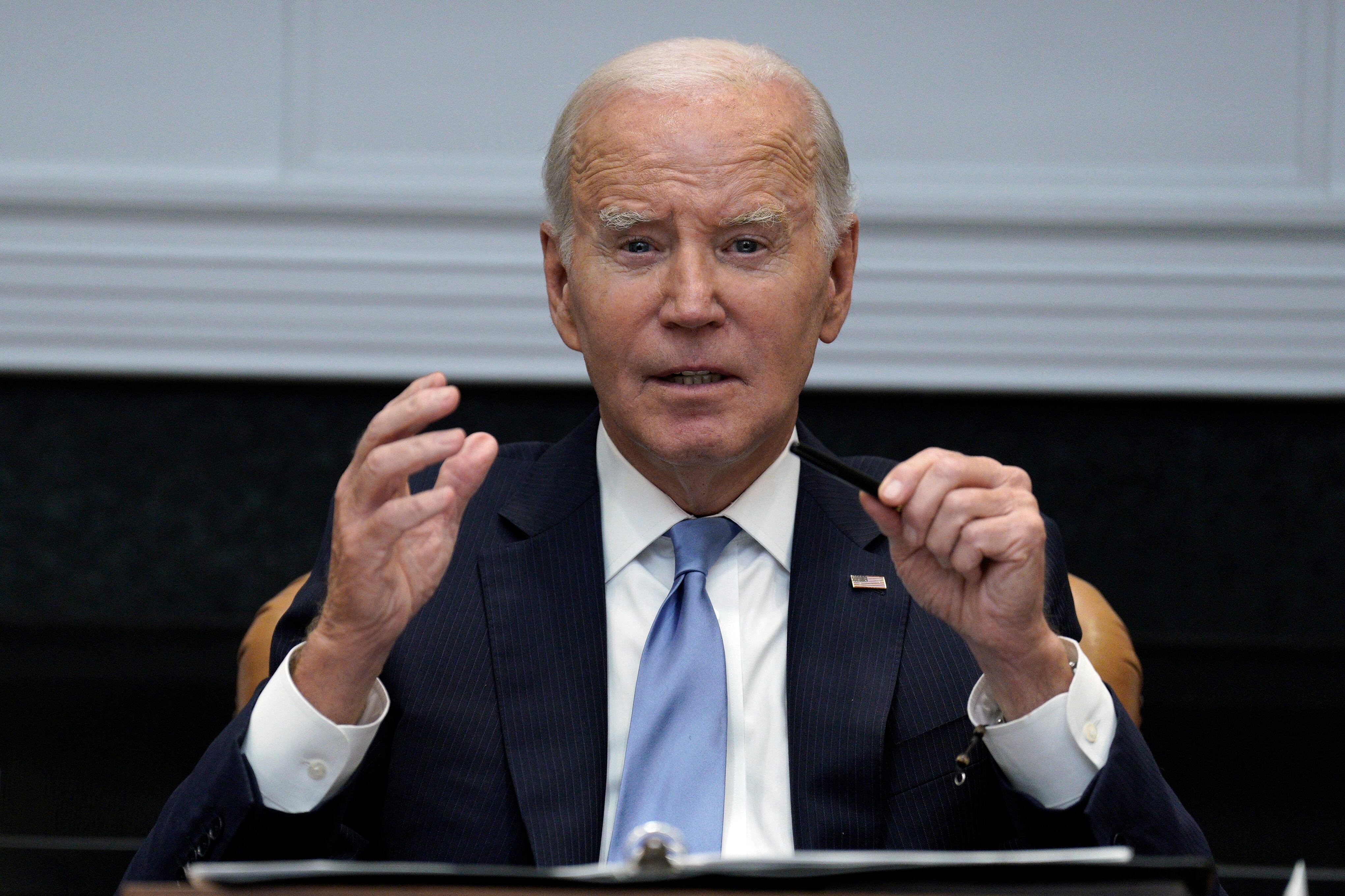 Washington (Usa), 25/09/2023.- US President Joe Biden hosts a meeting on Historically Black Colleges and Universities at the White House in Washington, DC, USA, on 25 September 2023. EFE/EPA/Yuri Gripas / POOL world rights