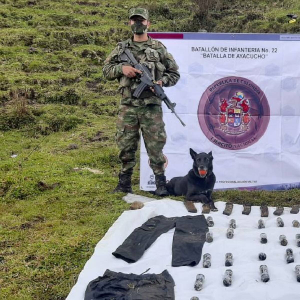 Ejército incauta material de guerra en límites de Caldas y Tolima