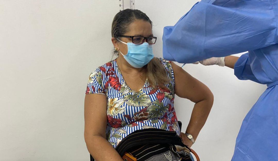 Vacunación contra el COVID-19 en Barranquilla. 