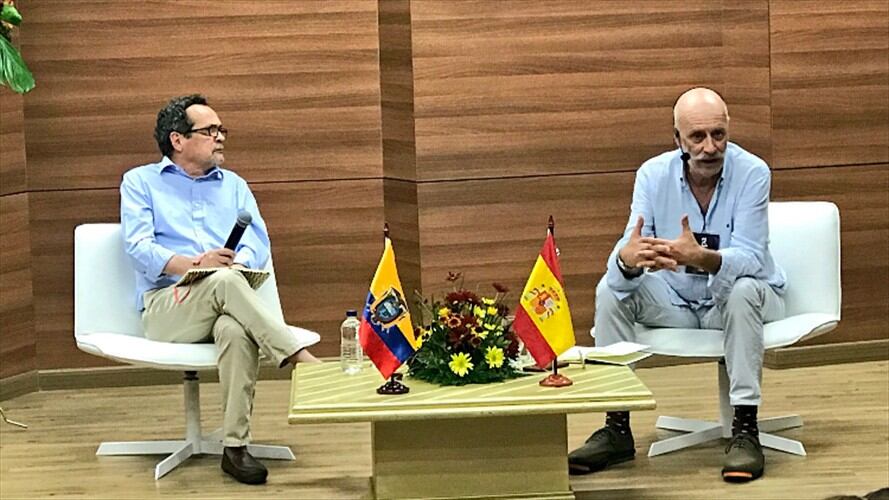 Rafael Manzano participó de la Cátedra de Europa en la Universidad del Norte. Foto: Silvana Salas (W Radio)