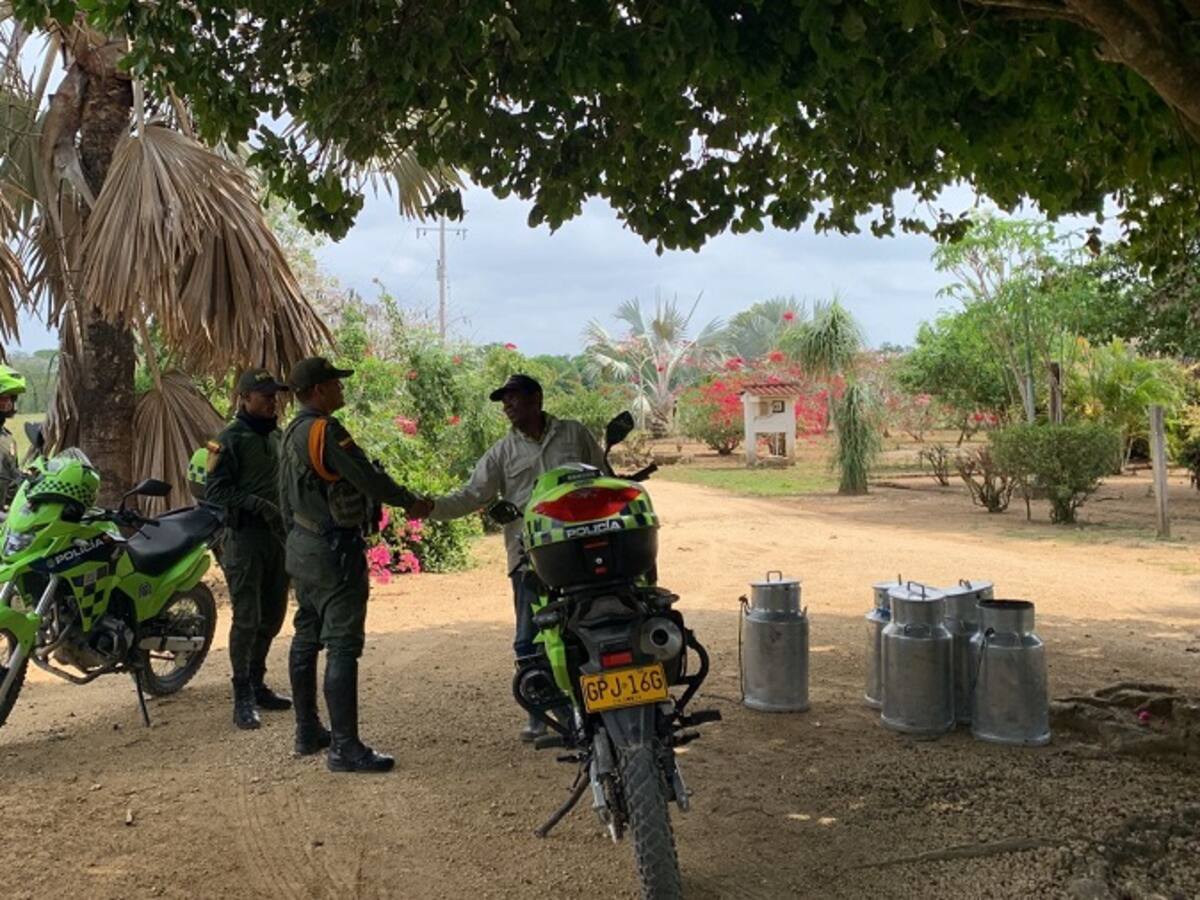 Con visitas a fincas grupo de Carabineros fortalece acciones contra el abigeato en Bolívar