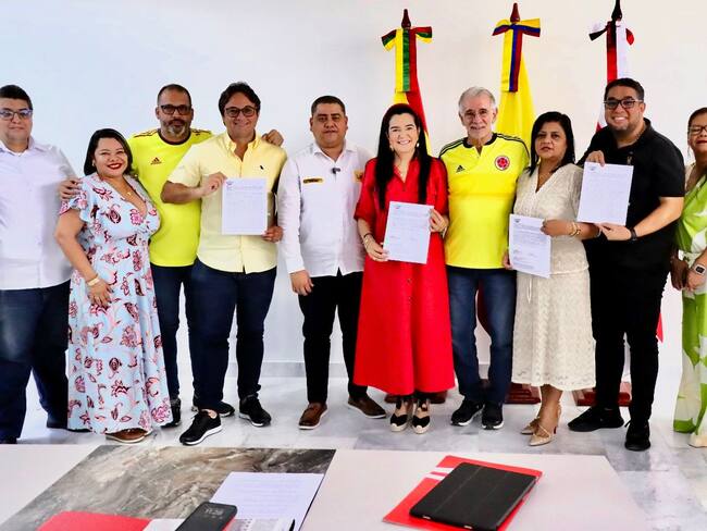 Firma de convenio / Foto: Gobernación del Atlántico