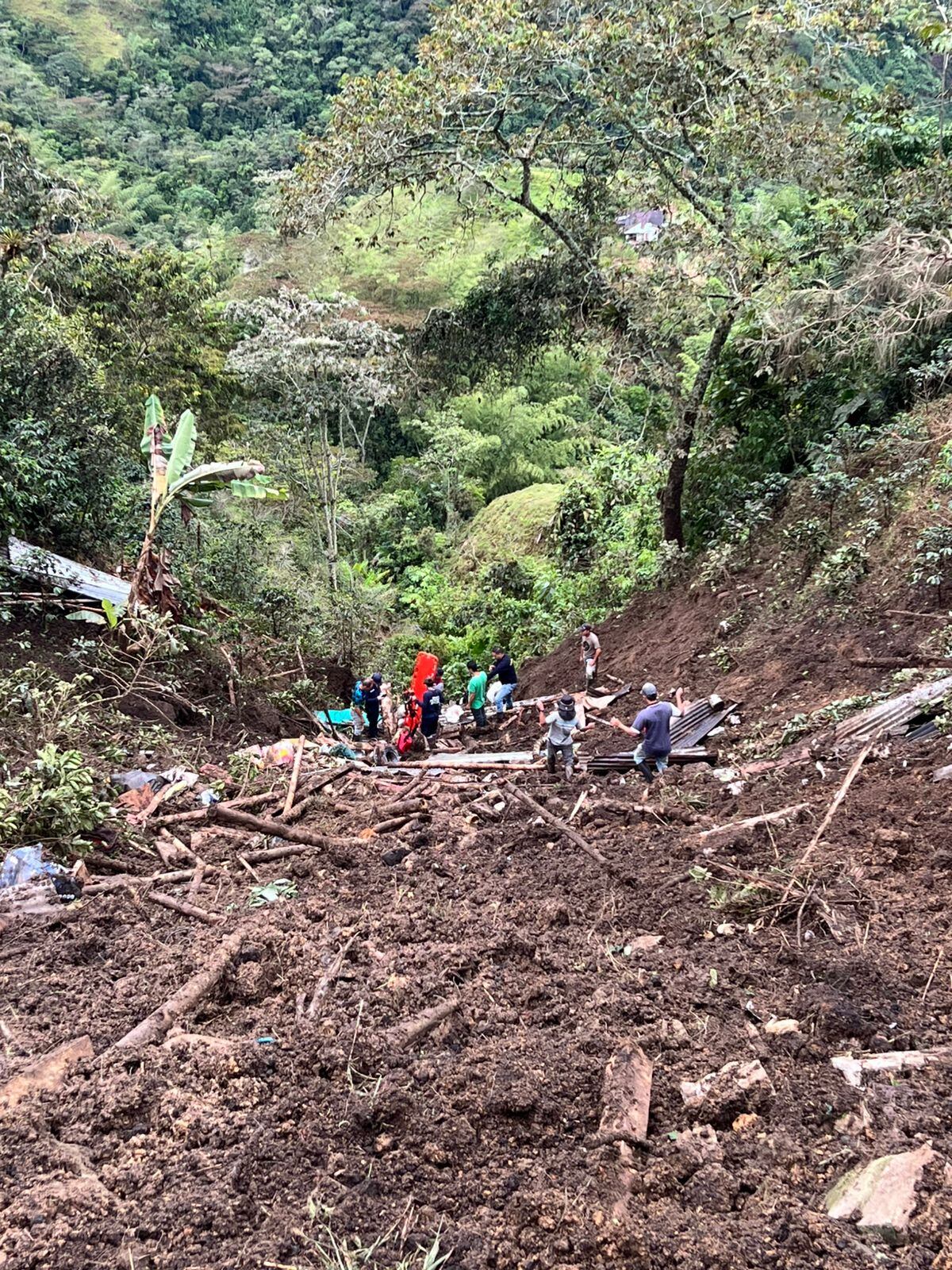 Deslizamiento de tierra en Pensilvania en Caldas
