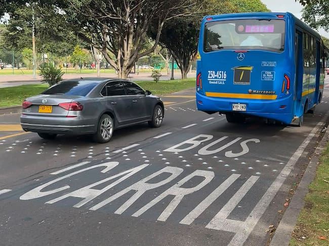 El 1 de septiembre comienza a funcionar el carril preferencial de la calle 63 en Bogotá. Foto: Secretaría de Movilidad.