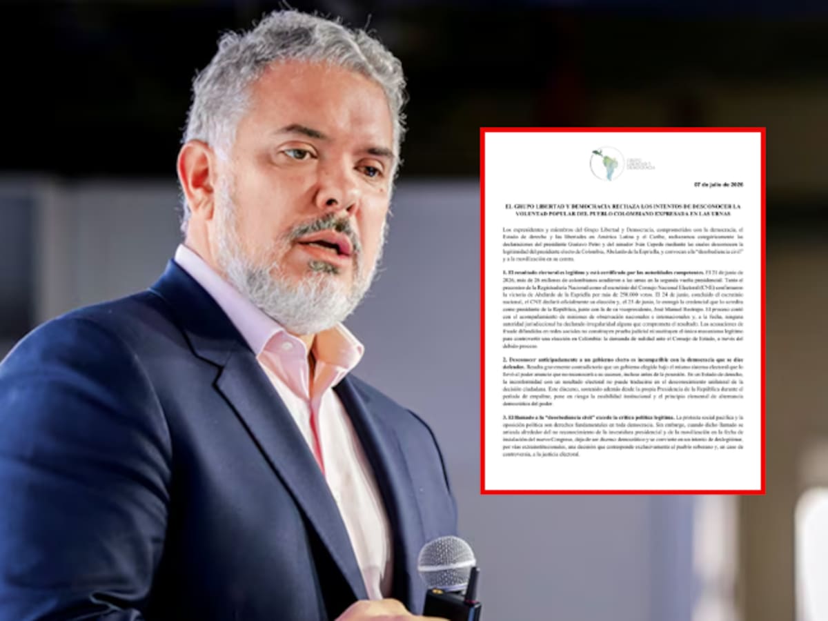 Duque y otros expresidentes critican desobediencia civil y defienden elección de De la Espriella