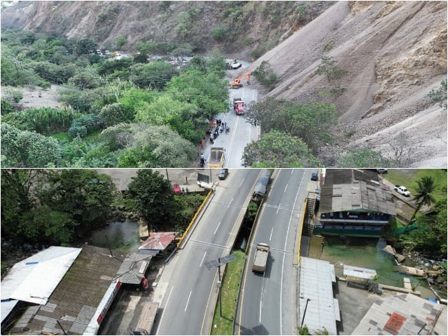 Vías y carreteras cerradas en Antioquia y otras regiones tras terremoto 7.4 Colombia: Rutas alternas. X: @ANI_Colombia