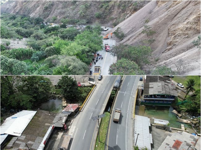 Vías y carreteras cerradas en Antioquia y otras regiones tras terremoto 7.4 Colombia: Rutas alternas. X: @ANI_Colombia