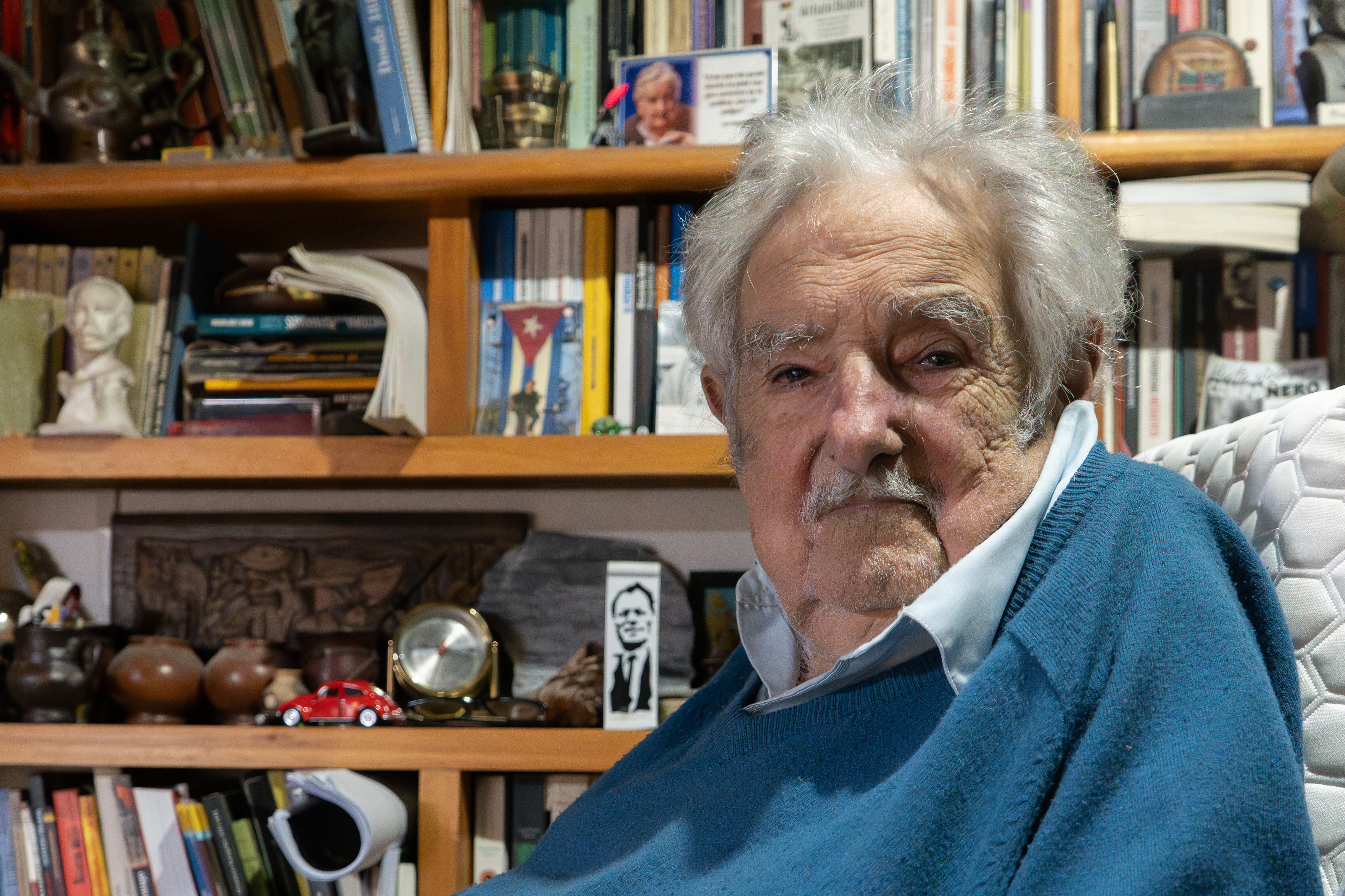 Expresidente de Uruguay, José Mujica, durante una entrevista con EFE en Montevideo (Uruguay).EFE/ Sofía Torres