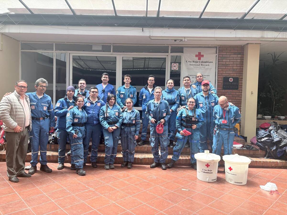 Cruz Roja de Boyacá envía 32 voluntarios al Eje Cafetero