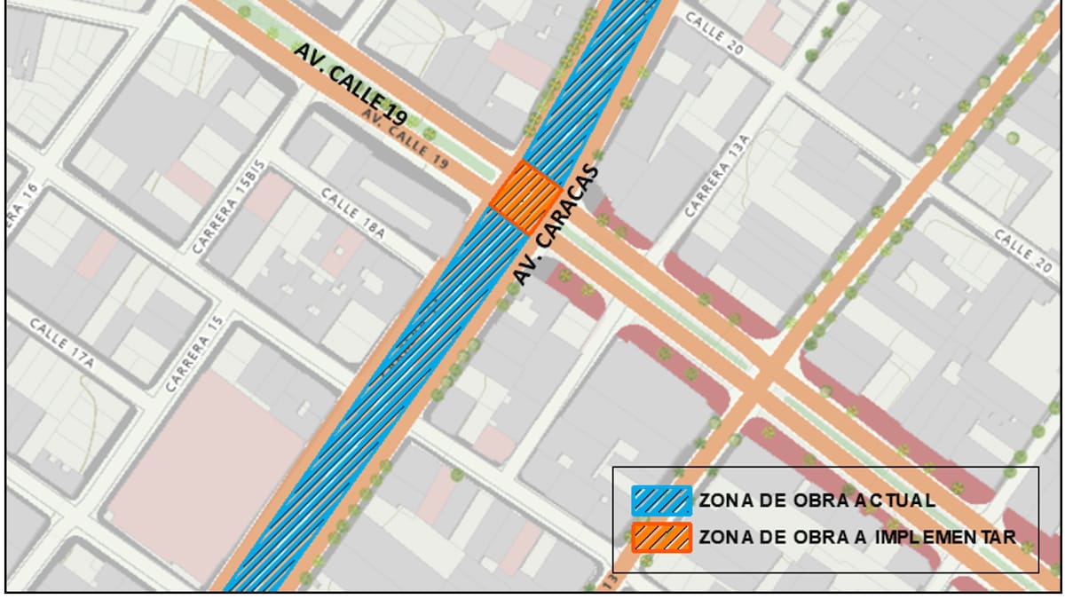 Secretaría de Movilidad autorizó cierre de la Calle 19 con Avenida Caracas: conozca la razón