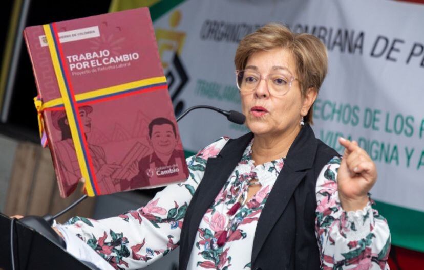 Foto: Ministerio de Trabajo. Ministra, Gloria Inés Ramirez.