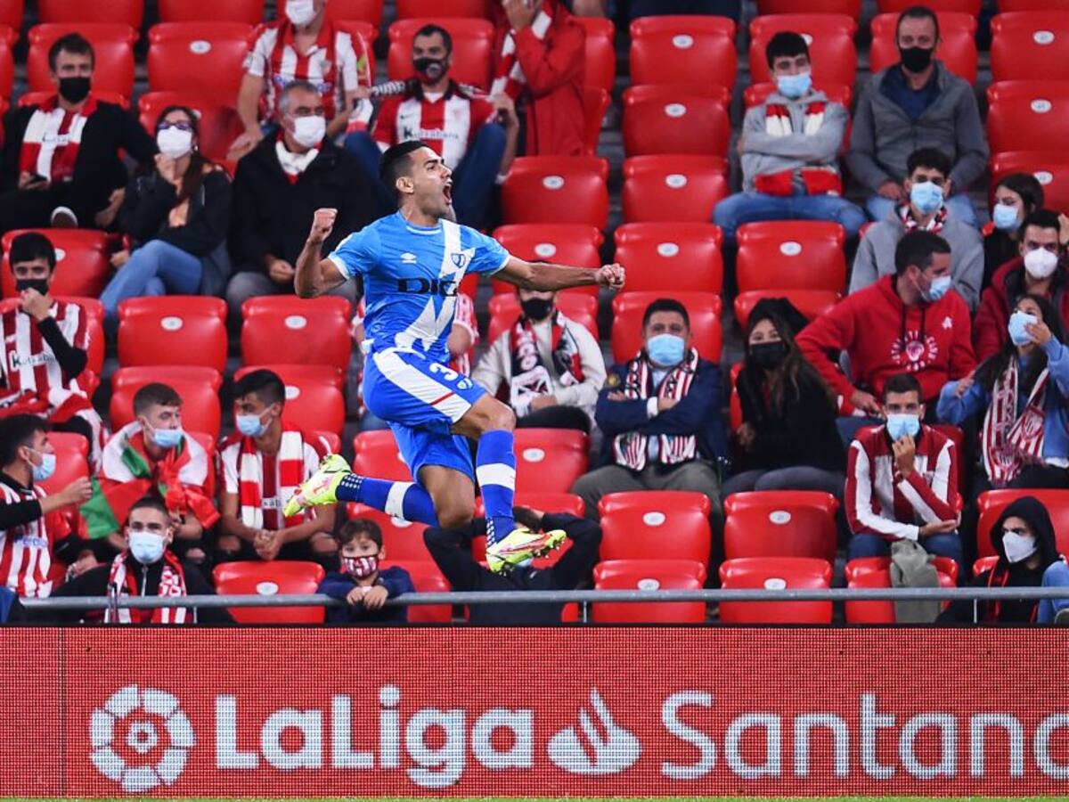 ¡Incontrolable! Así fue el gol de Falcao con el Rayo en el último segundo