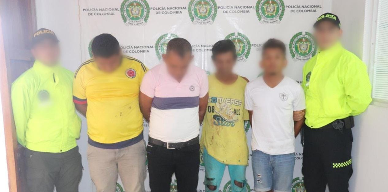 Capturados en el Magdalena . Policía