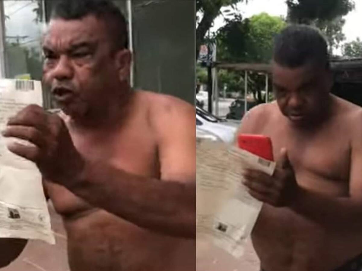 Usuario de EPS Sanitas se desnuda en protesta por deficiencias en entrega de medicamentos