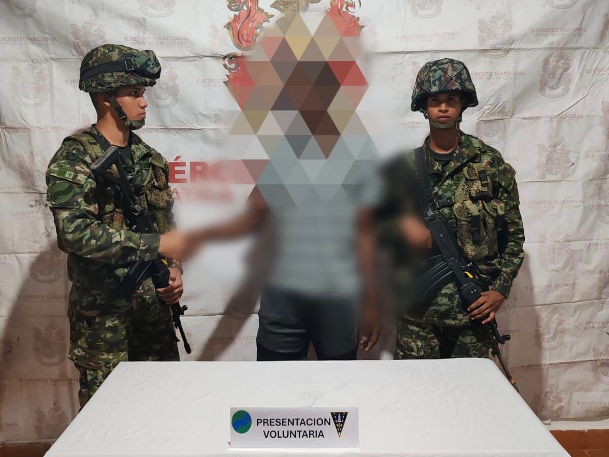 Integrante del Clan del Golfo si metido a la justica- foto Brigada 14 del Ejército