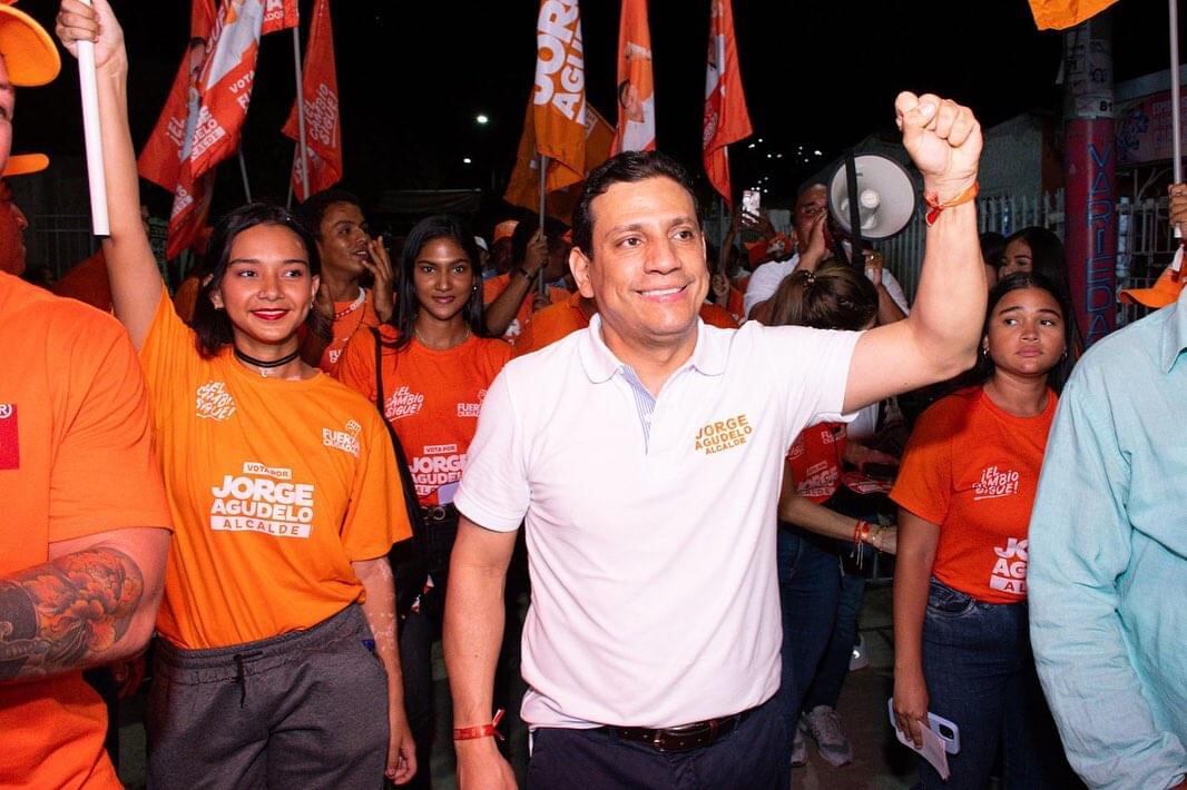 Jorge Agudelo, candidato a la Alcaldía de Santa Marta . Foto de campaña