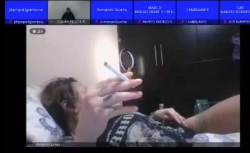 A la jueza de control de Garantías de Cúcuta, Vivian Polania, se le prendió la cámara en plena audiencia