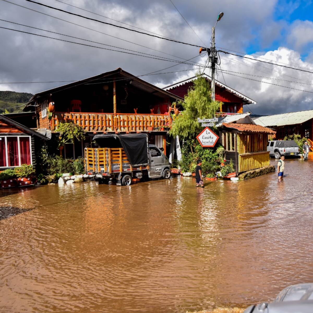 Emergencia en el Encano, decenas de viviendas resultaron inundadas por las fuertes lluvias
