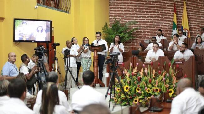 Sergio Londoño cuestionó la crisis que vive Cartagena y responsabilizó a las élites. Foto: Alcaldía de Cartagena