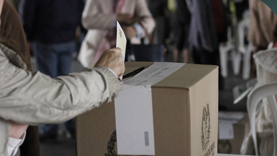 Votaciones del plebiscito por la paz. Foto: Colprensa/Sofía Toscano