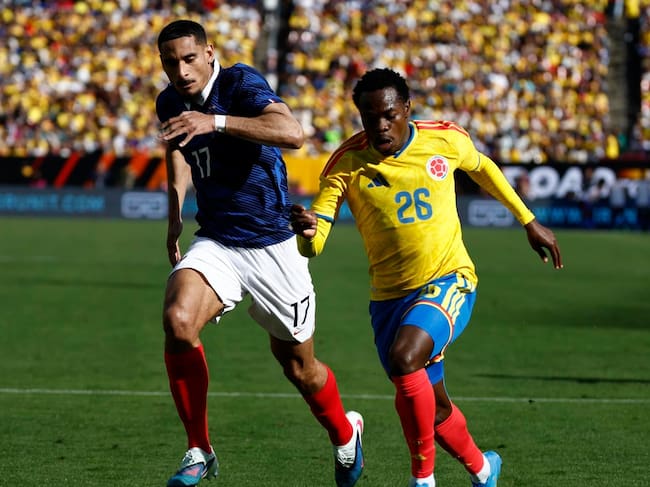 Carlos Gómez durante el juego amistoso entre Colombia y Francia / EFE.